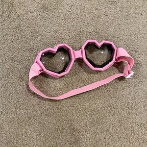 Pink Heart-Shaped Goggles